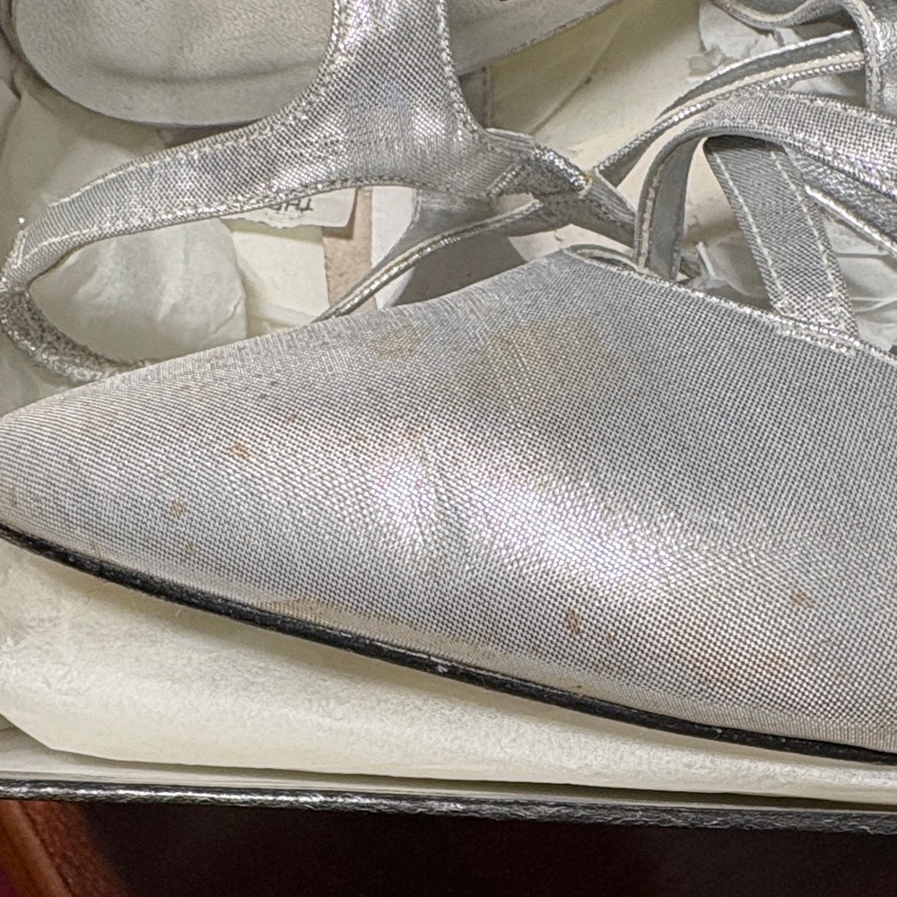 Silver Satiny Dress Shoe - Picture 3 of 4